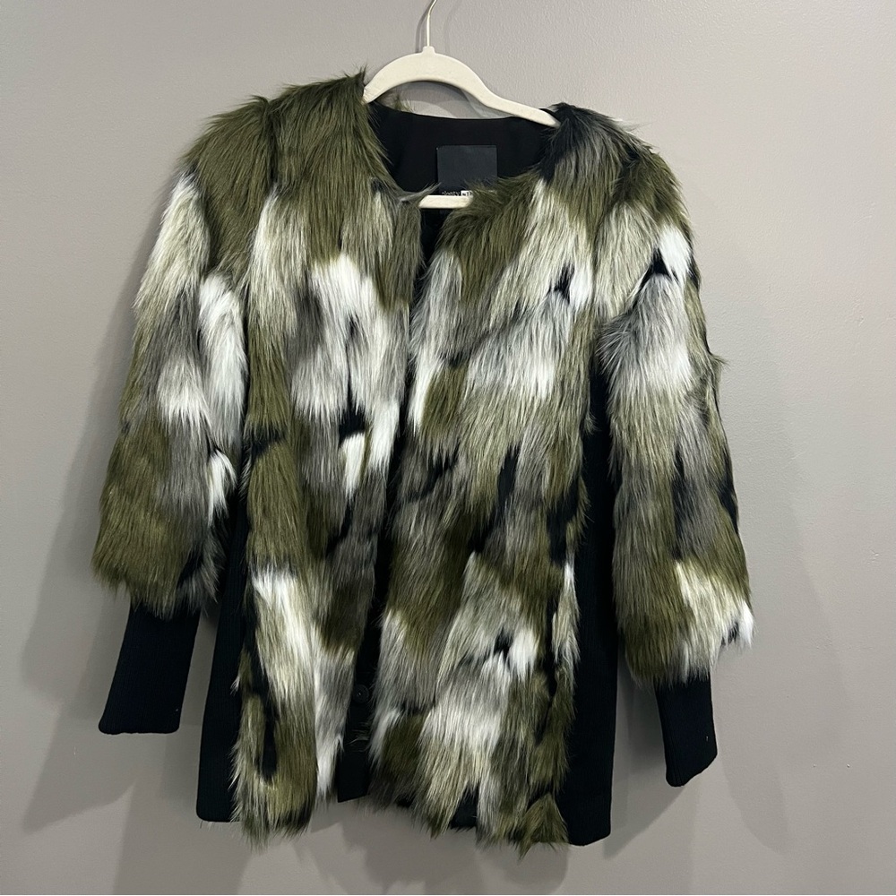 Plenty by Tracy Reese Faux Fur Coat size small